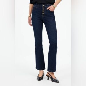 Madewell Mid Rise Kick Out‎ Jeans Size 30 Button Fly Cropped
